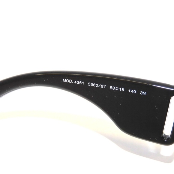 Versace 4361 536087 Black Dark Gray Sunglasses Unisex main image 4